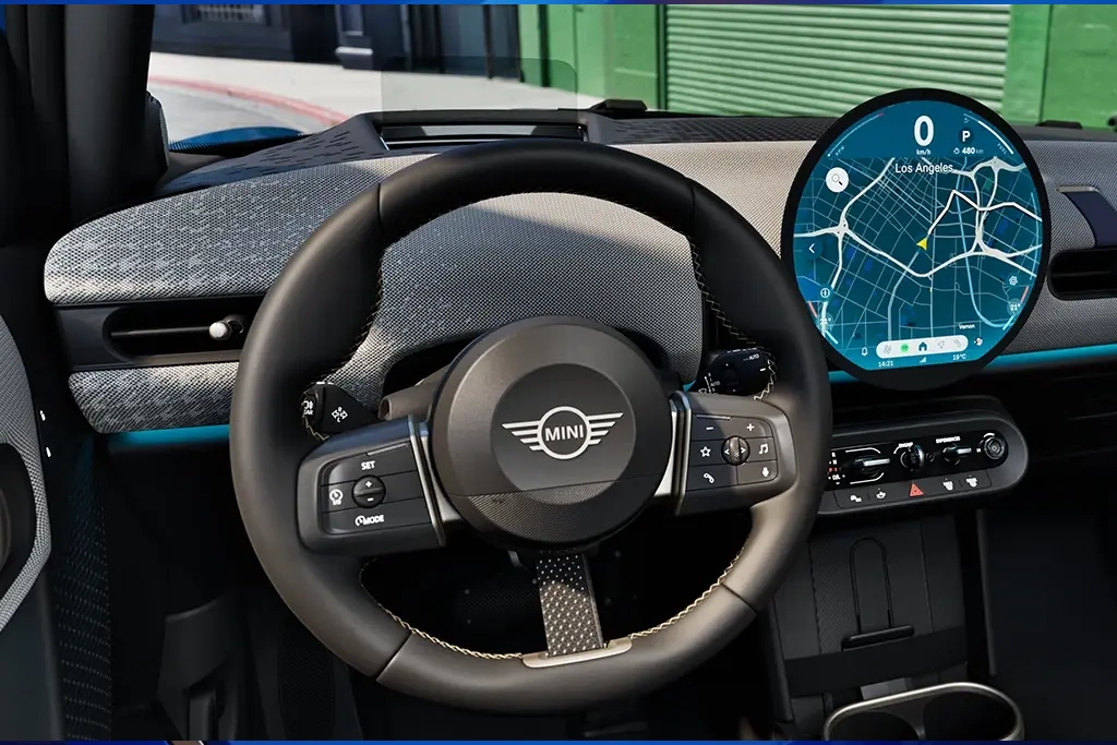 Vue volant de la MINI Cooper 5 portes