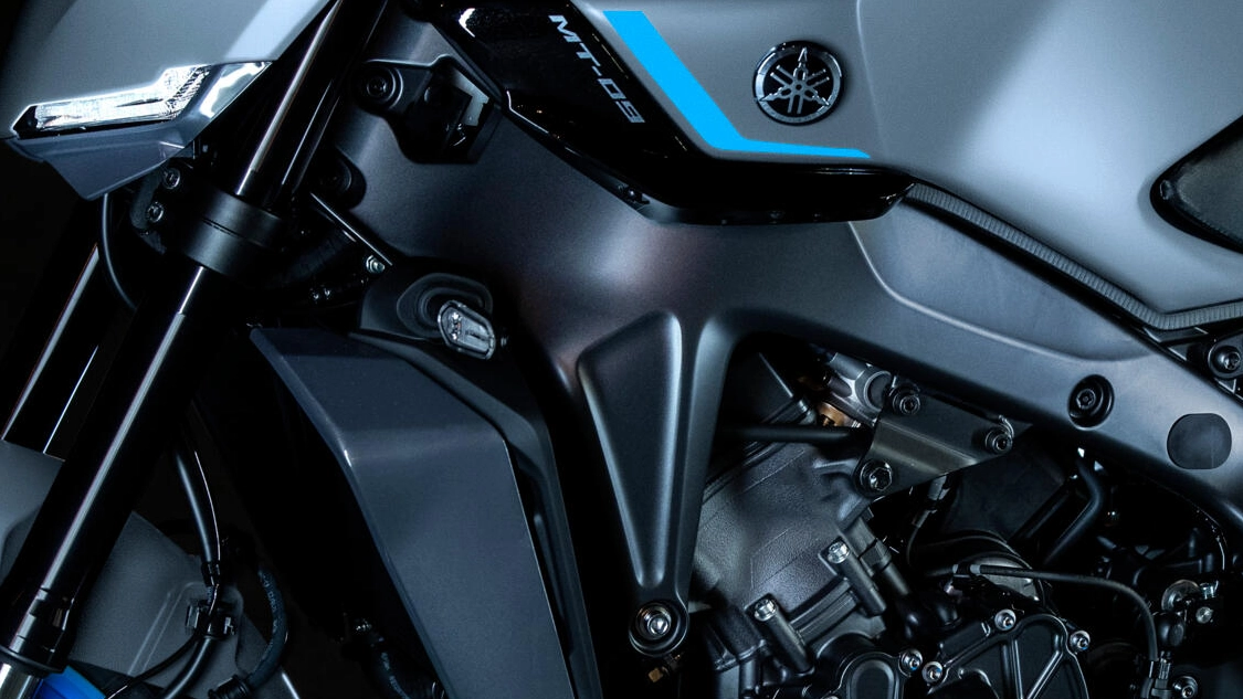 Roue arrière et bras oscillant de la Yamaha 2025 MT-09