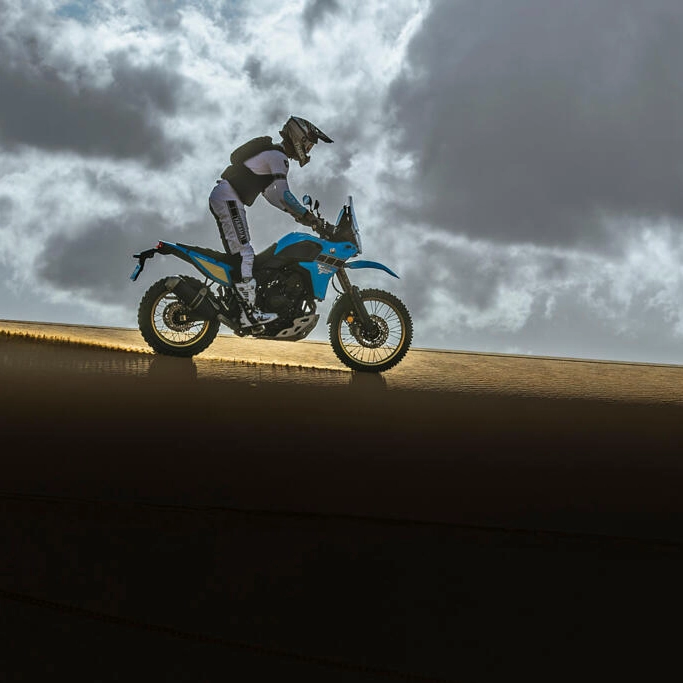 Vue de la Yamaha 2026 Ténéré 700 Rally en configuration rallye